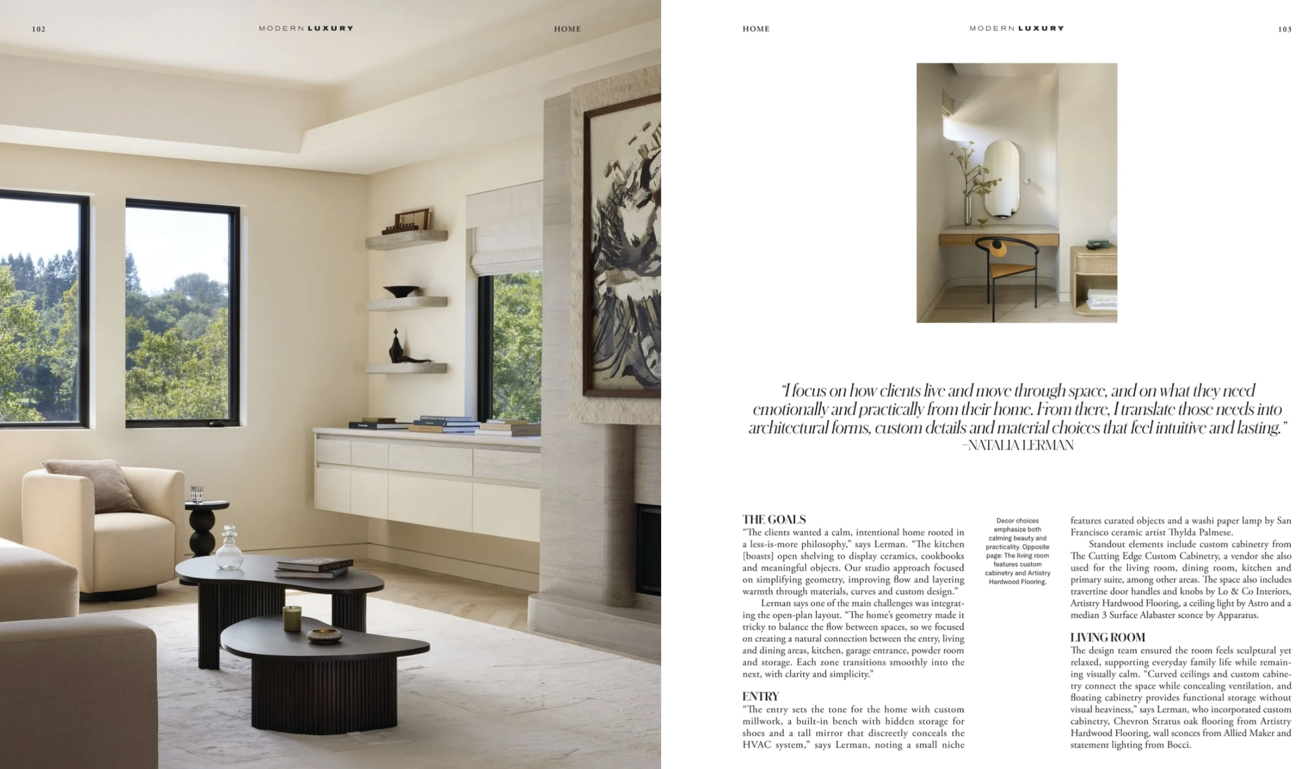 high-end residential interior drywall and finishing project featured in Luxury Home Magazine Sacramento